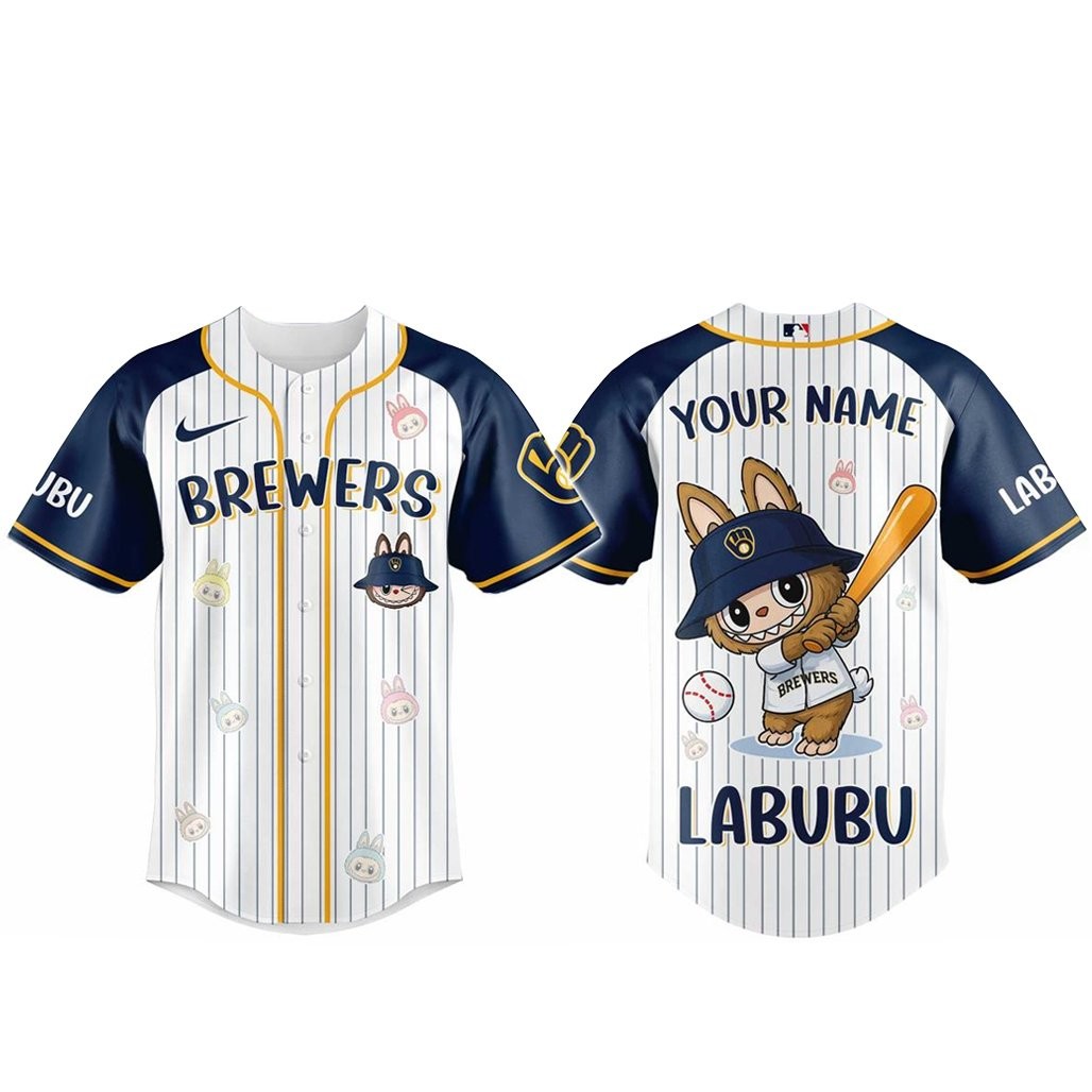 Custom Name Milwaukee Brewers x Labubu Game Night 2026 Baseball Jersey