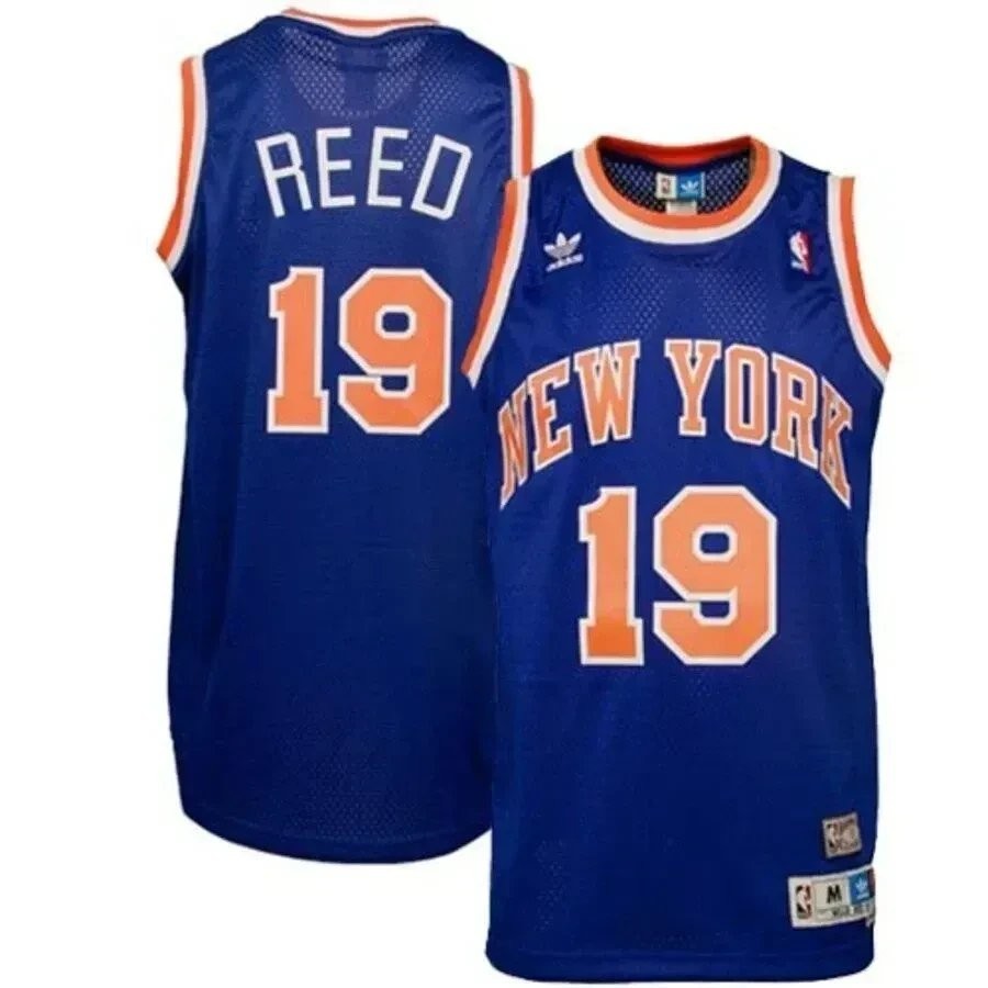Willis Reed New York Knicks Hardwood Classics Soul Swingman Throwback Jersey Blue