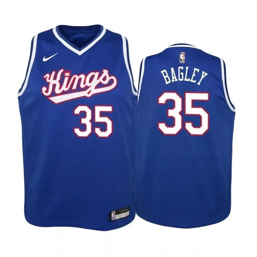 Youth Marvin Bagley Sacramento Kings Royal Hardwood Classics Jersey Unisex S-3XL