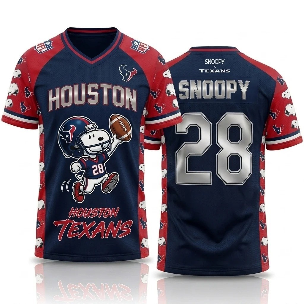 Musemora - Unisex Houston Texans Jersey - Game Day Football