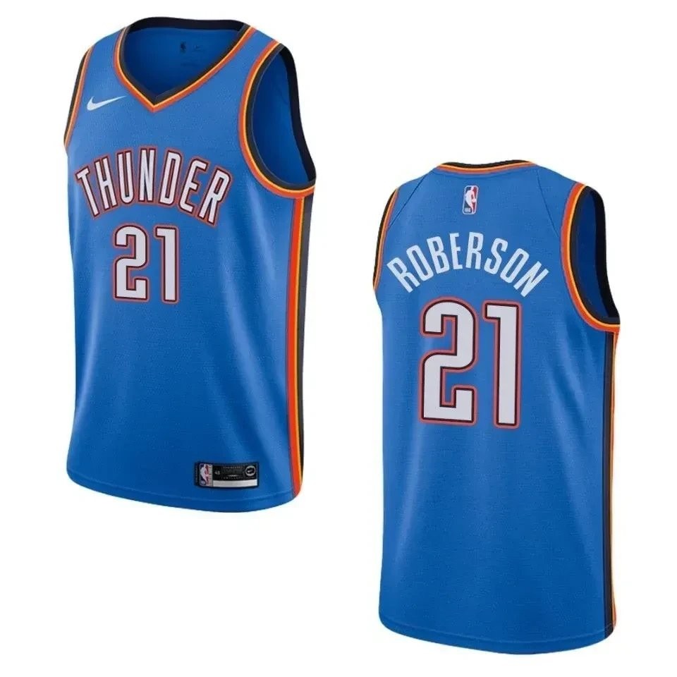 Men's Oklahoma City Thunder Andre Roberson #21 Icon Swingman Jersey Blue