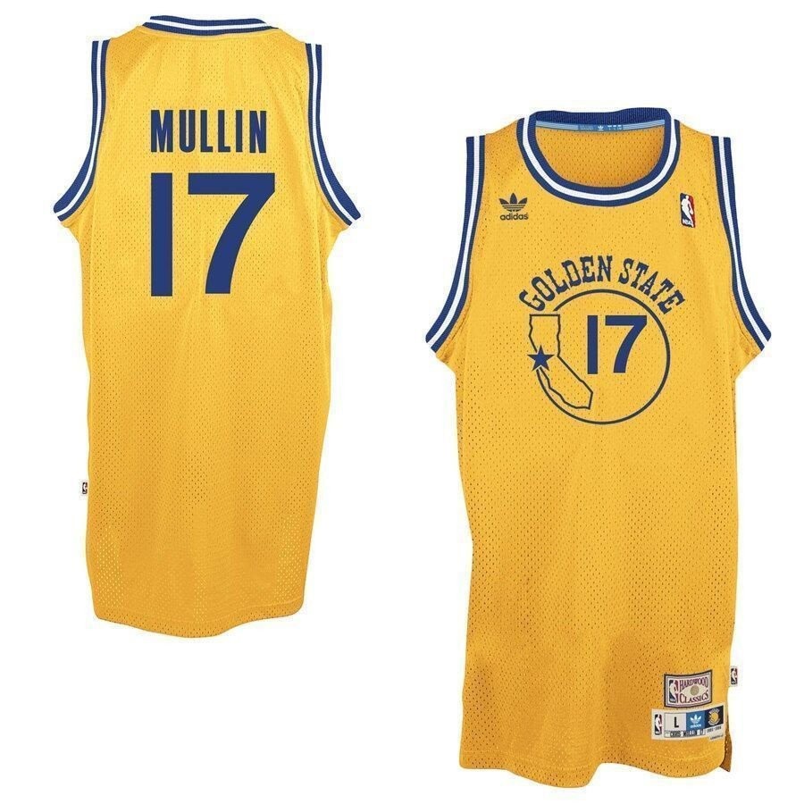 Chris Mullin Golden State Warriors Hardwood Classics Swingman Jersey Gold Unisex