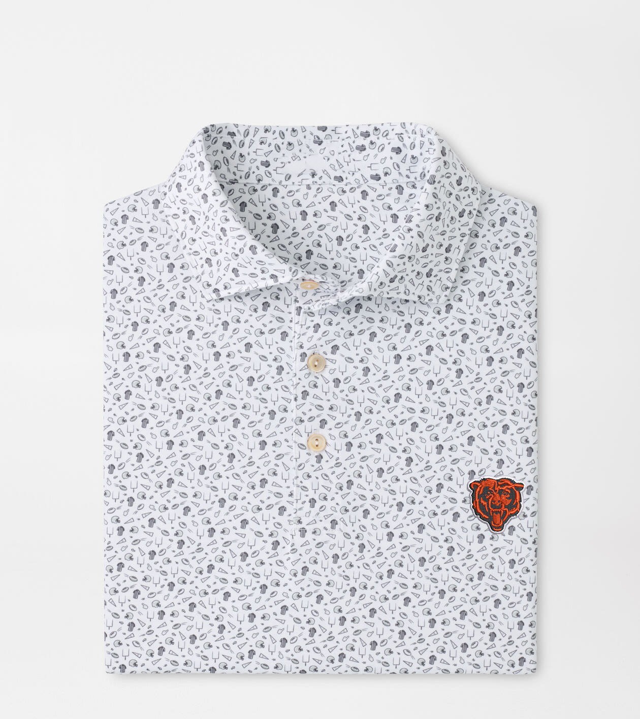 Musemora - Unisex Chicago Bears Polo Shirt - Football