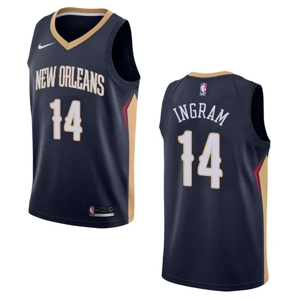 Men's New Orleans Pelicans Brandon Ingram #14 Icon Swingman Jersey Navy