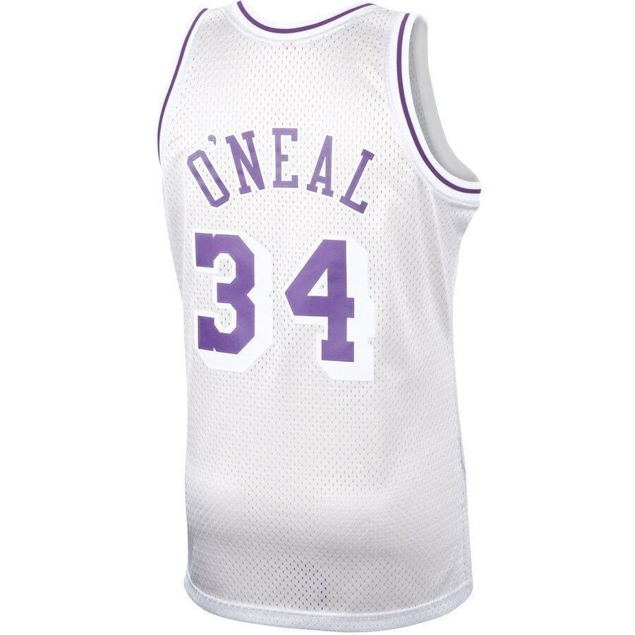 Shaquille O'neal Los Angeles Lakers Mitchell & Ness Hardwood Classics Platinum Swingman Jersey - Image 3