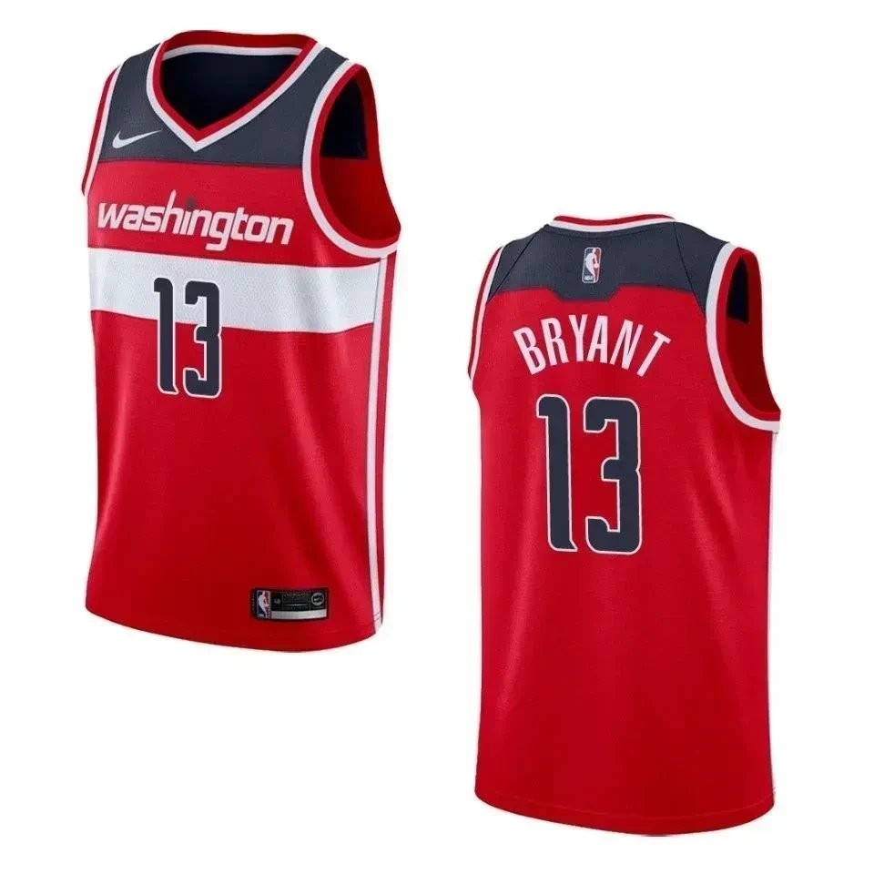 Men's Washington Wizards 13 Thomas Bryant Icon Swingman Jersey - Red