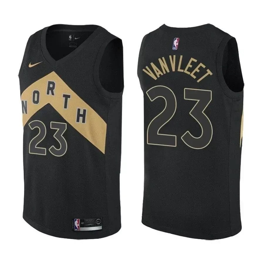 Raptors Fred VanVleet #23 City Edition Black Jersey - Men's Basketball