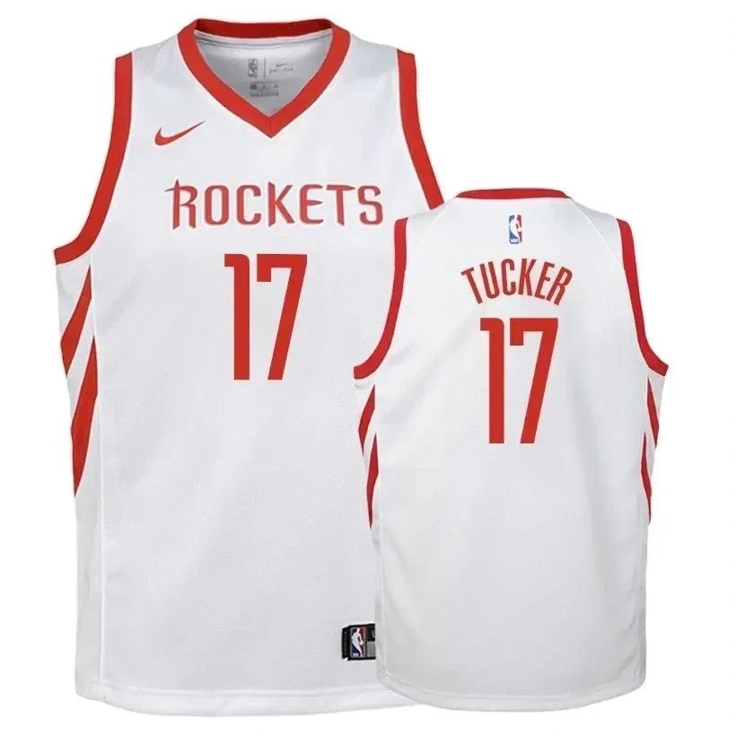 Youth Rockets P.j. Tucker 17 Association Edition White Jersey