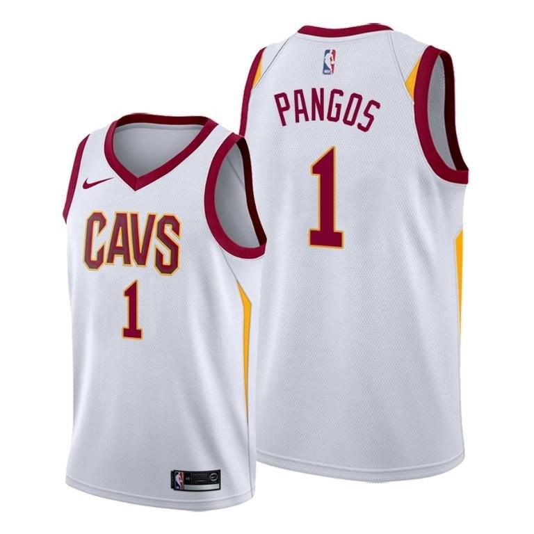 Kevin Pangos Cleveland Cavaliers White Association Edition Jersey 1 - Men Jersey