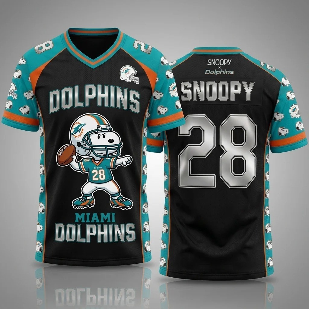 Musemora - Unisex Miami Dolphins Jersey - Game Day Football