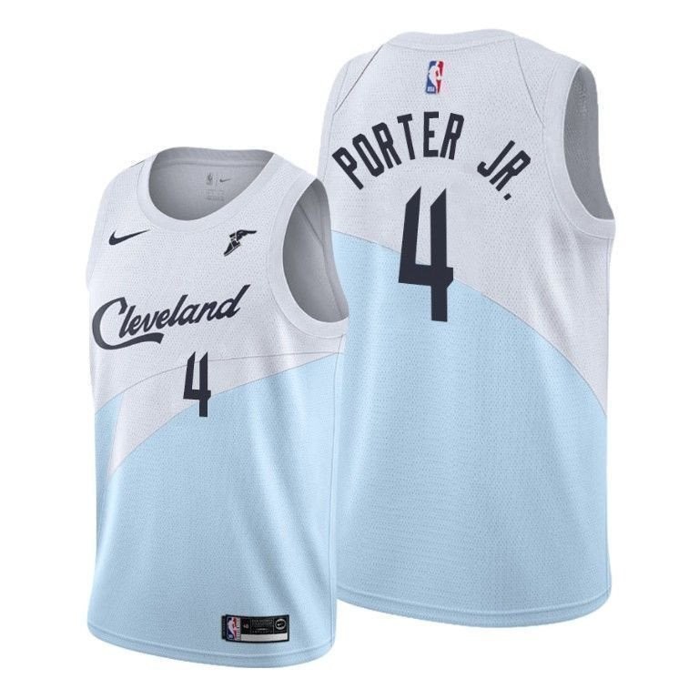 Men's Cleveland Cavaliers Kevin Porter Jr. #4 Earned Swingman Jersey Blue