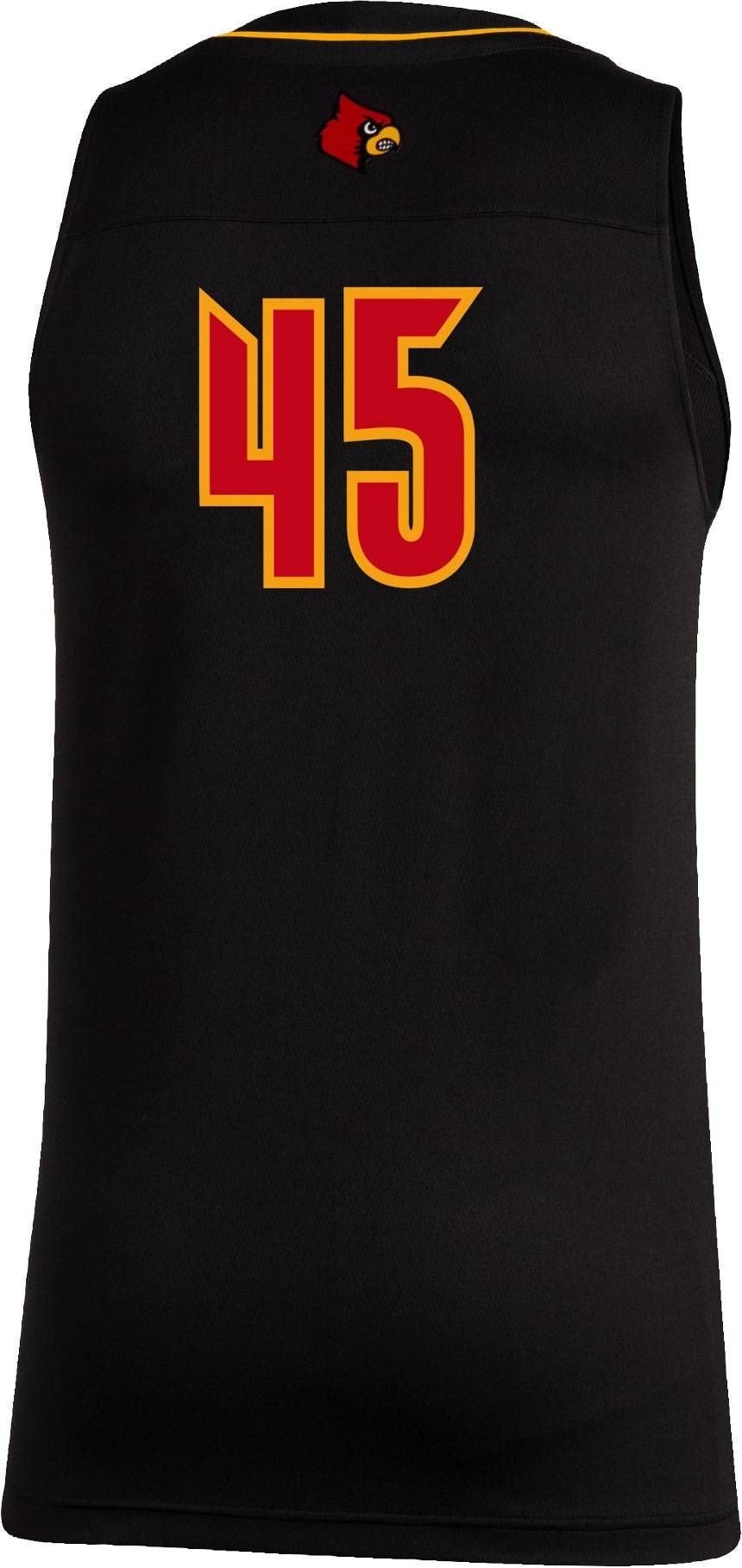 Men's Louisville Cardinals Swingman Black Jersey - Image 3