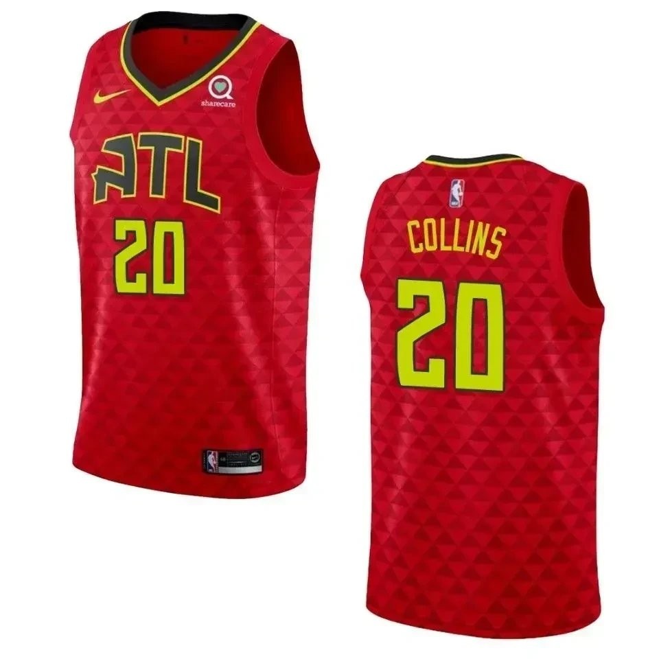 Men's Atlanta Hawks John Collins Statement Swingman Jersey Red