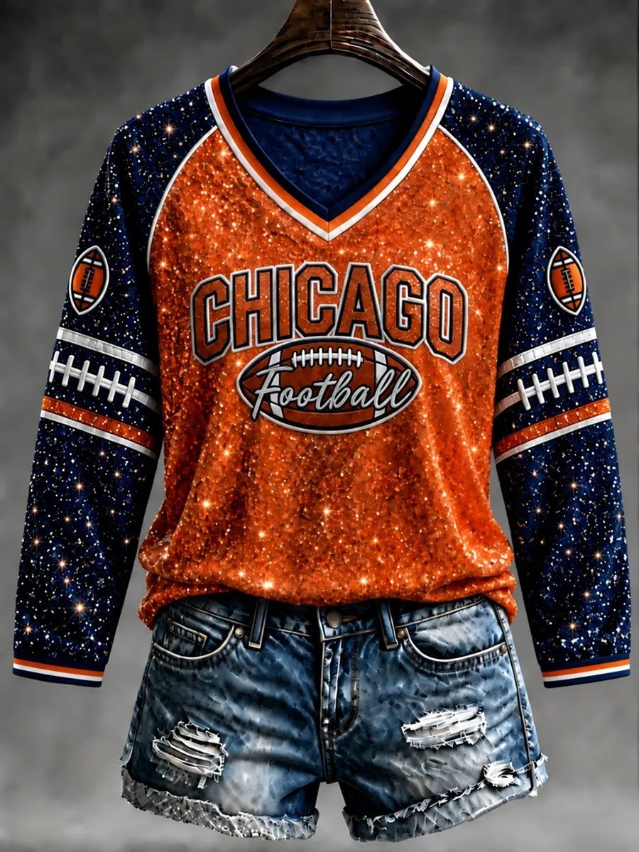Musemora - Unisex Chicago Bears Long Sleeve Shirt - Football