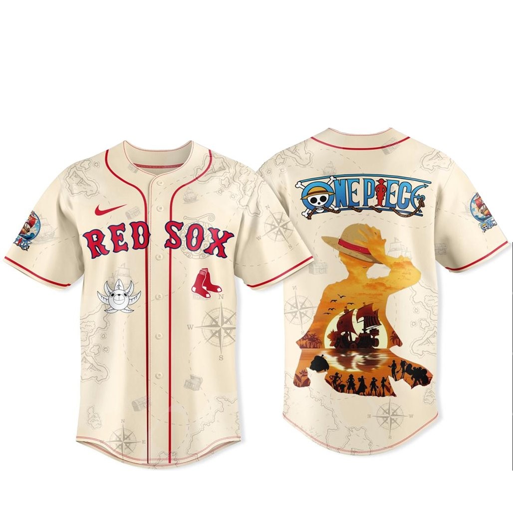Boston Red Sox x One Piece Night 2026 Baseball Jersey Version 2
