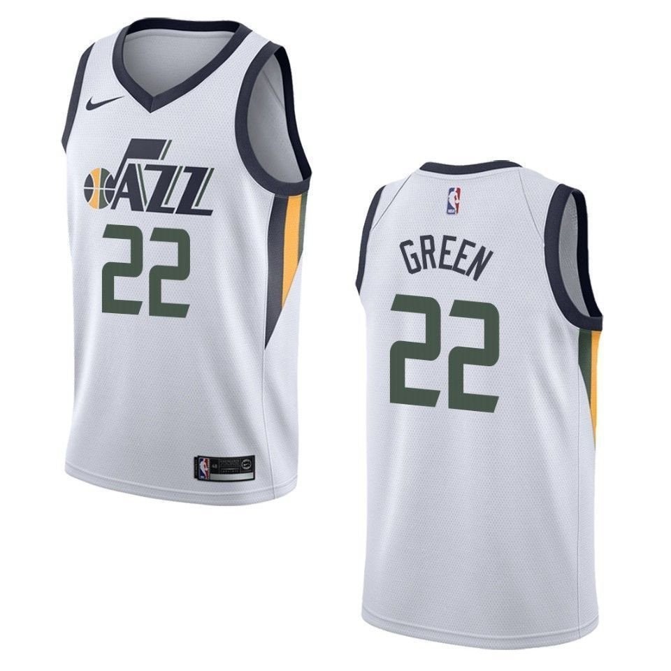 Men's Utah Jazz Jeff Green #22 Association White Swingman Jersey