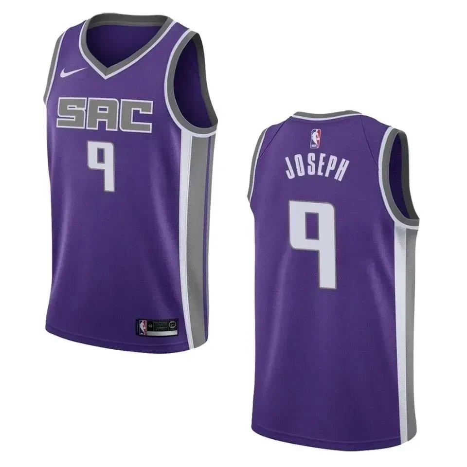 Men's Sacramento Kings Cory Joseph Icon Swingman Jersey Purple Size S-3XL