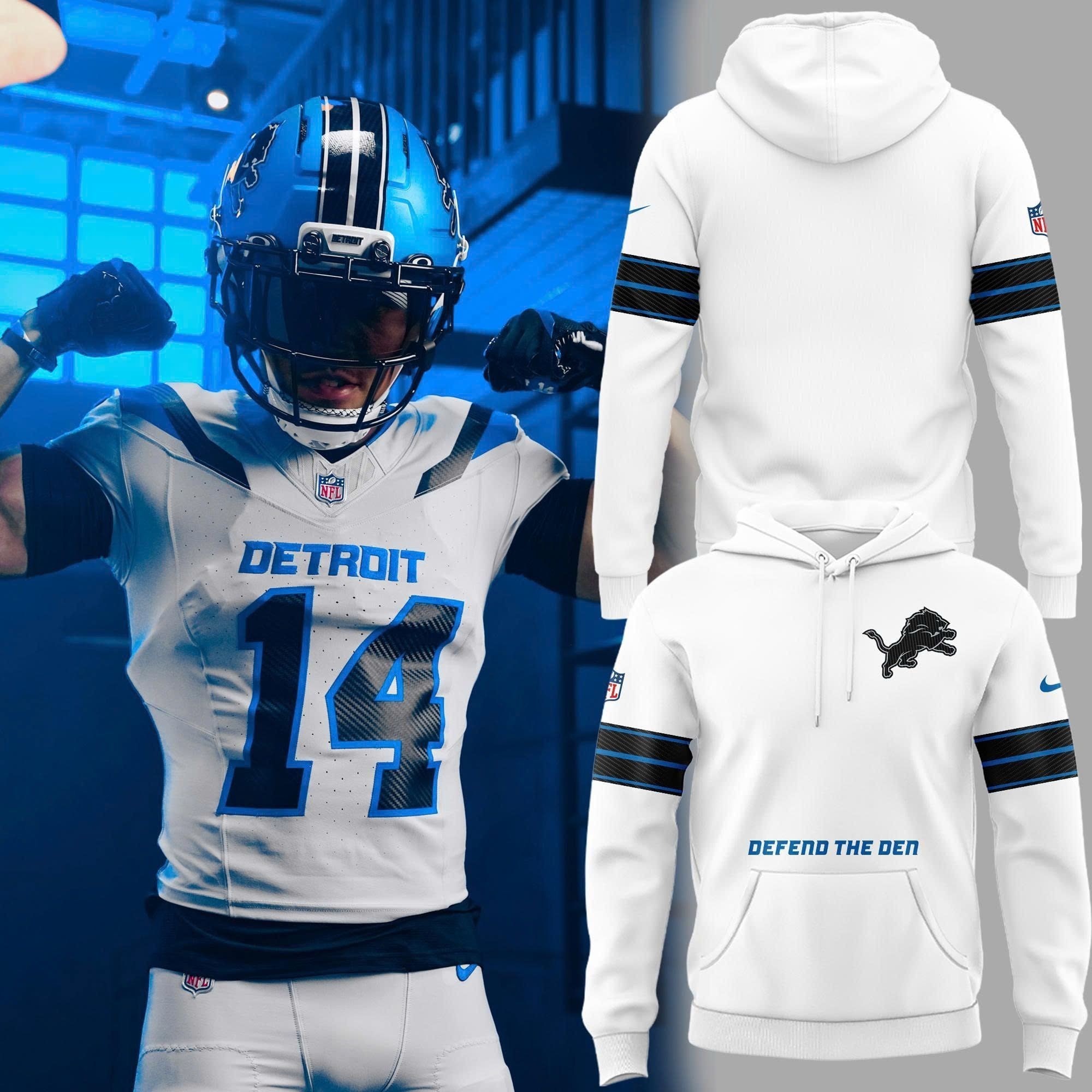 Musemora - Unisex Detroit Lions Hoodie - Game Day Football