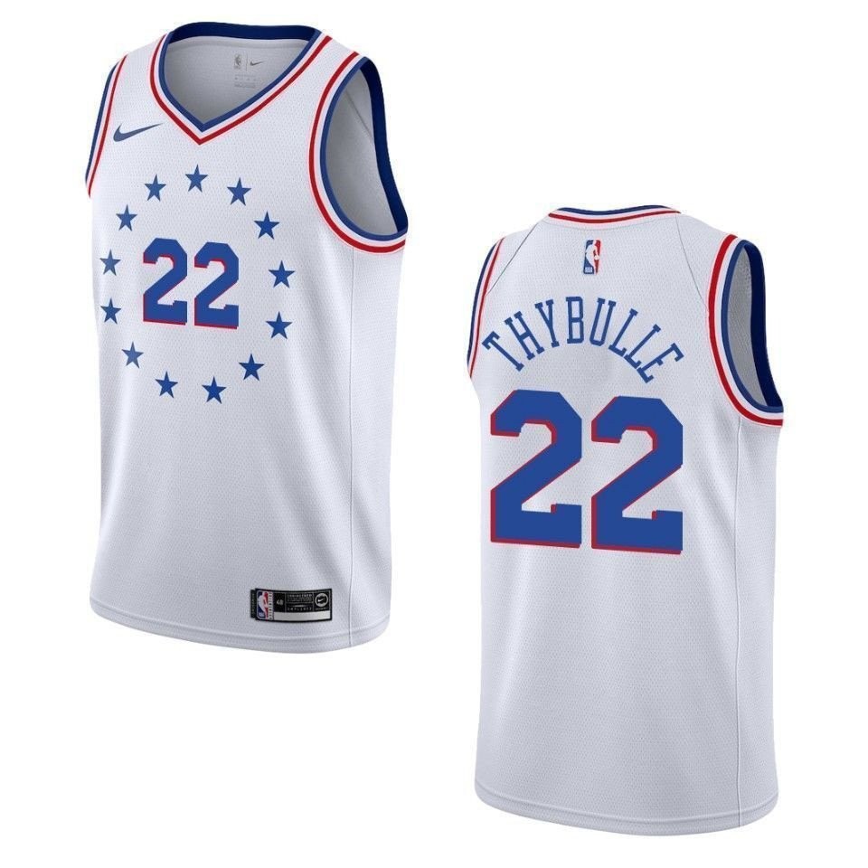 Men's Philadelphia 76ers Matisse Thybulle #22 Earned Swingman Jersey White S-3XL