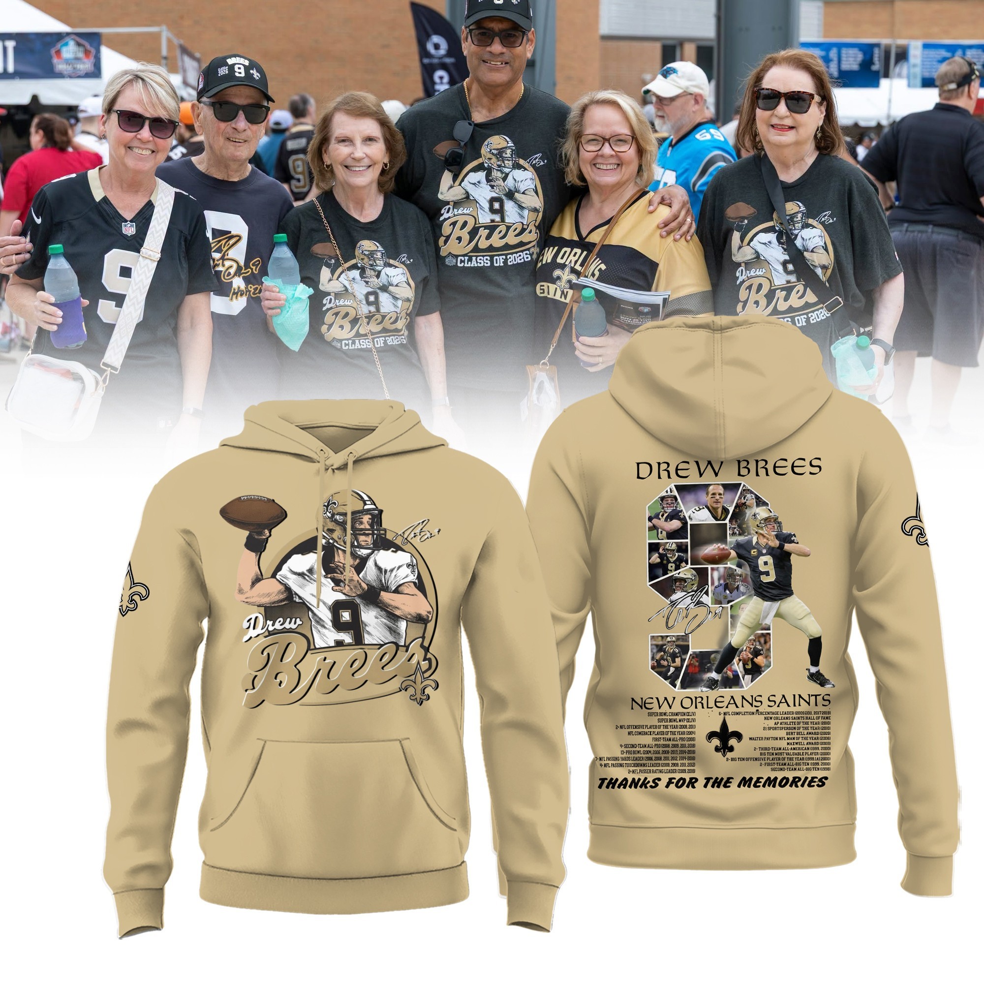 Musemora - Unisex New Orleans Saints Hoodie - Game Day Football