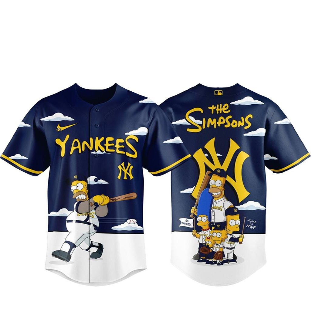New York Yankees x The Simpsons 2026 Major Gameday Baseball Jersey