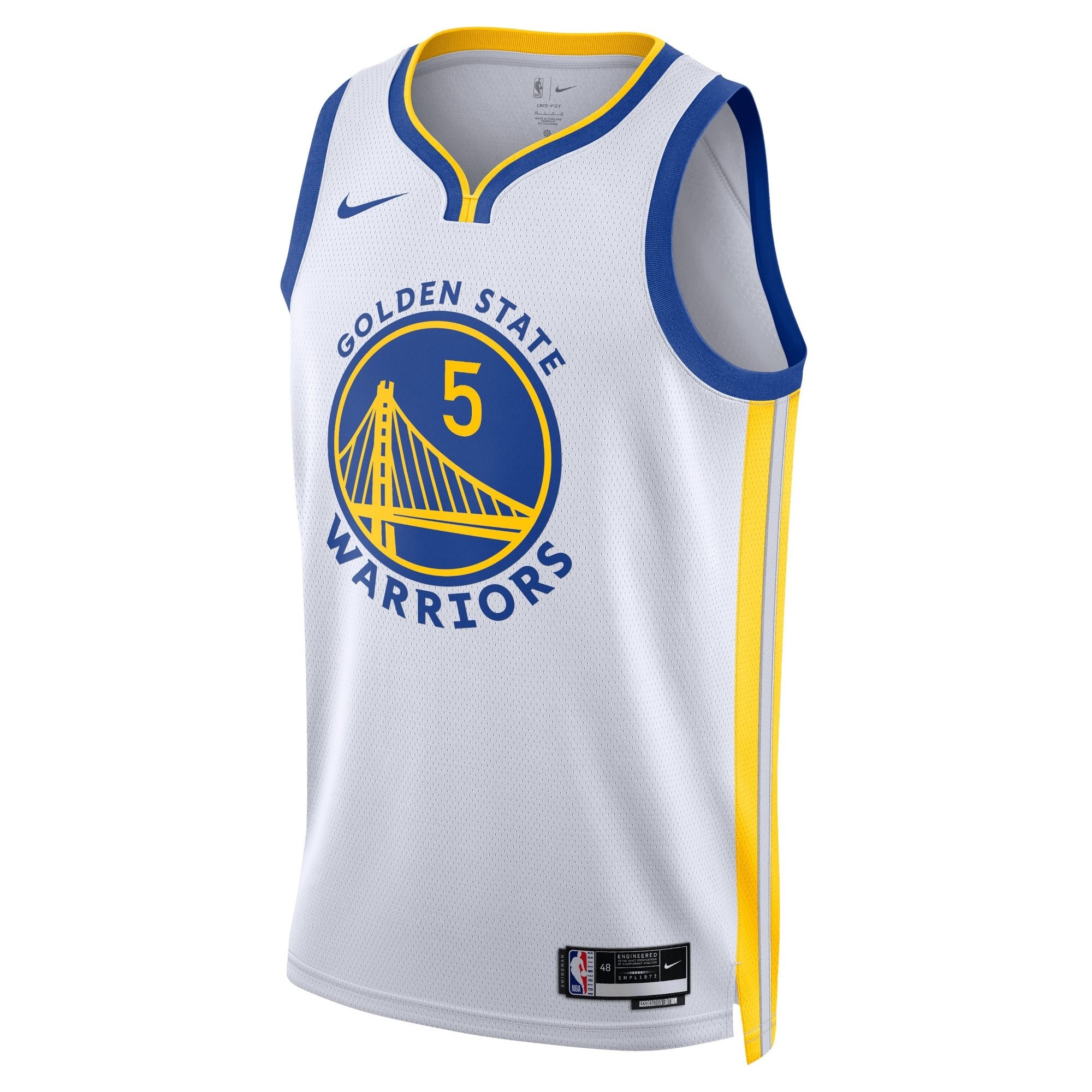 Golden State Warriors Association Edition Swingman Jersey White Kevon Looney Unisex