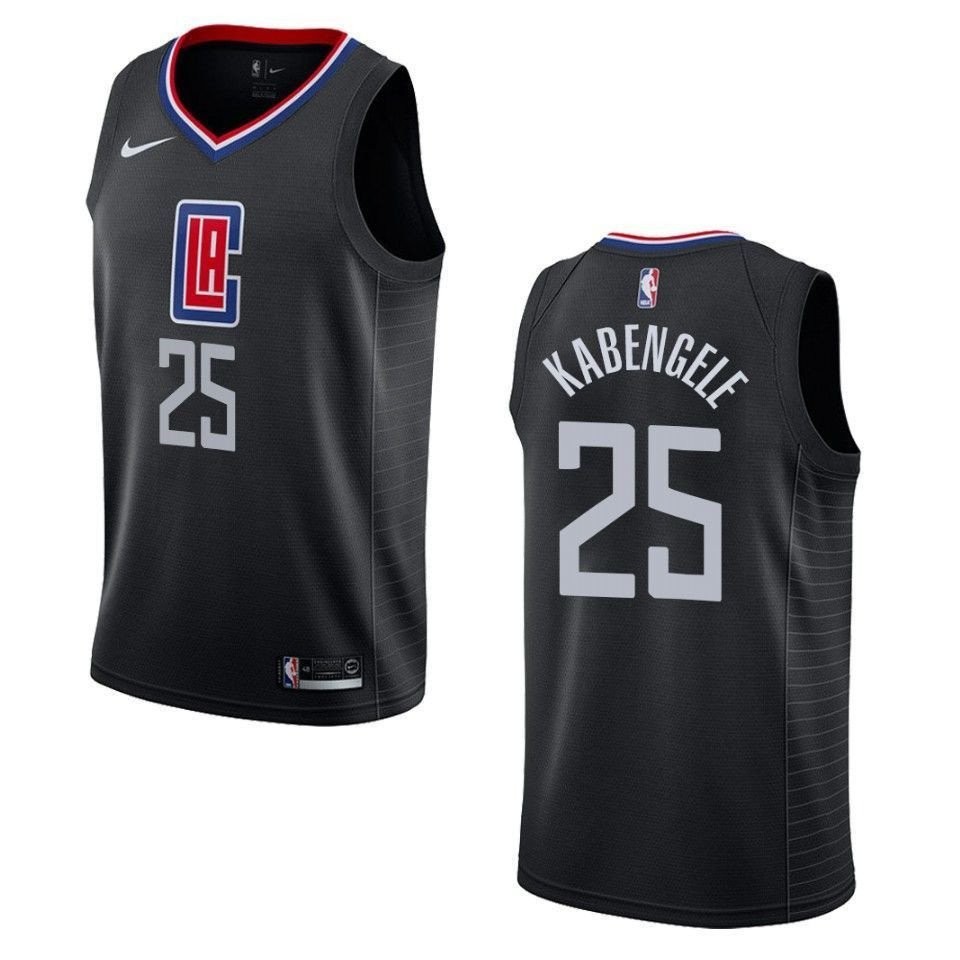 Men's Los Angeles Clippers Mfiondu Kabengele Statement Swingman Jersey Black S-3XL