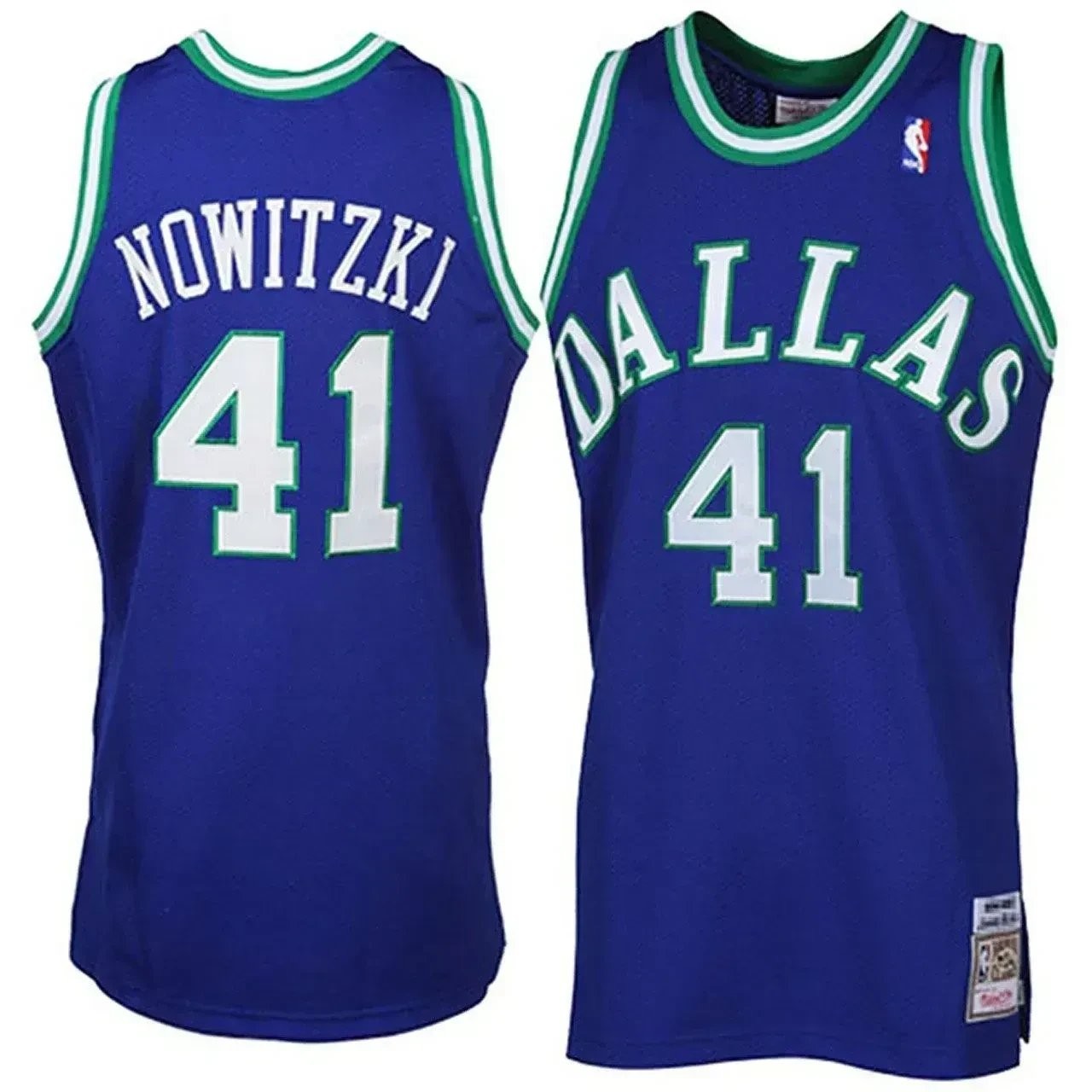 Men's Dirk Nowitzki Mitchell & Ness Dallas Mavericks Throwback Jersey Multicolor S-3XL