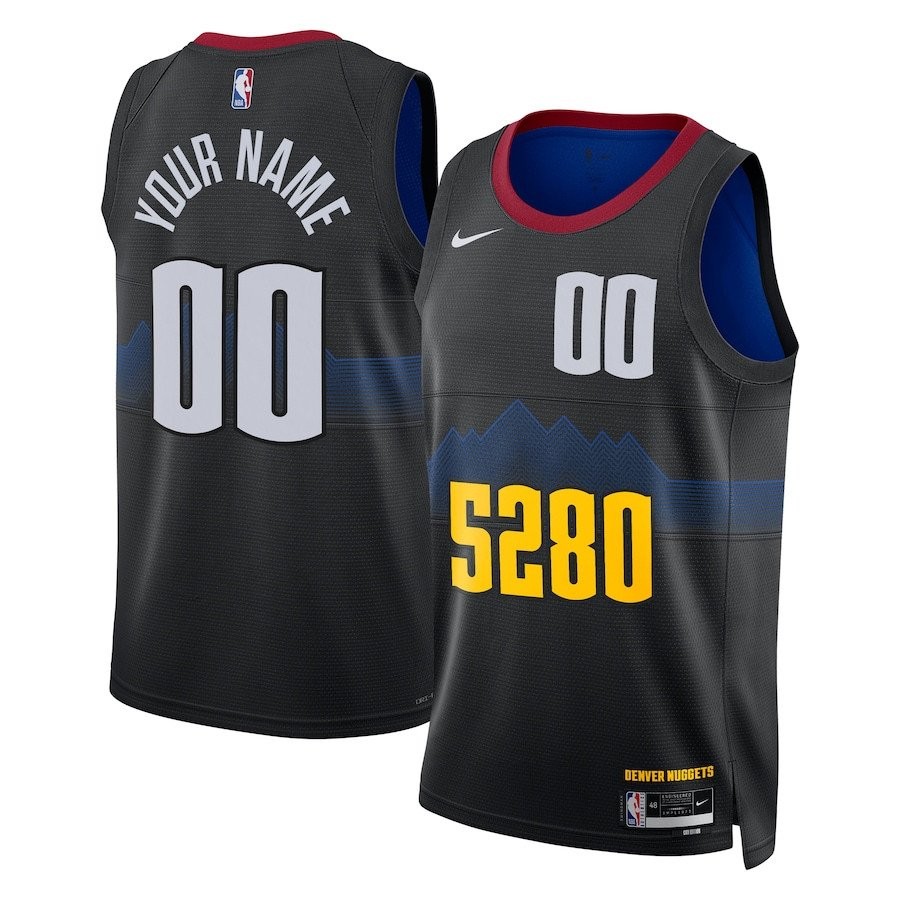 Denver Nuggets 2023/24 City Edition Swingman Custom Jersey Black Unisex