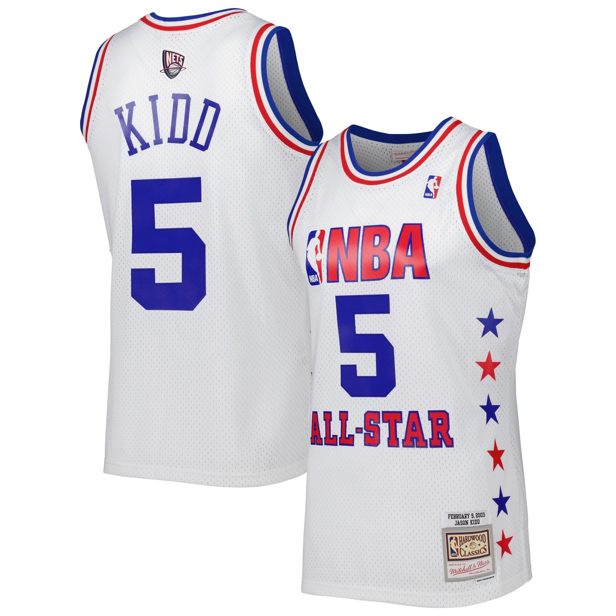 Men's Mitchell & Ness Jason Kidd White Eastern Conference 2003 All-Star Game Swingman Jersey