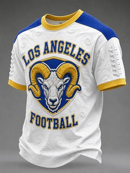 Musemora - Unisex Los Angeles Rams T-Shirt - Game Day Football