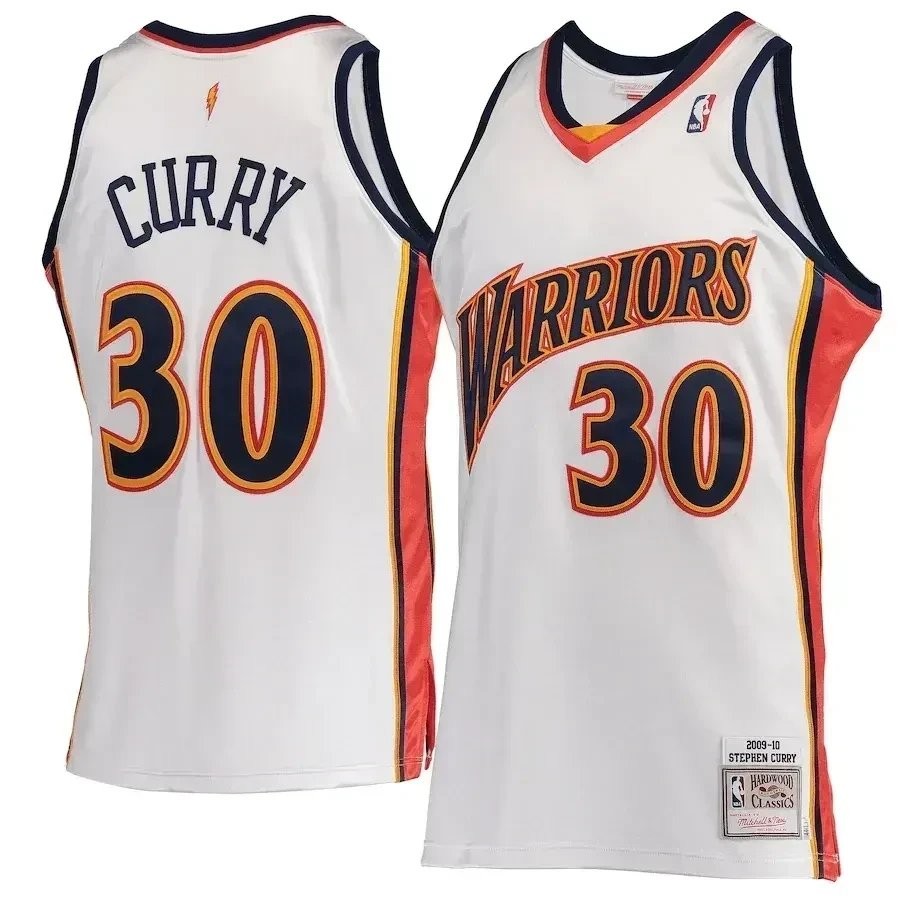 Stephen Curry Golden State Warriors Mitchell & Ness Hardwood Classics 2009-10 Home Jersey - White