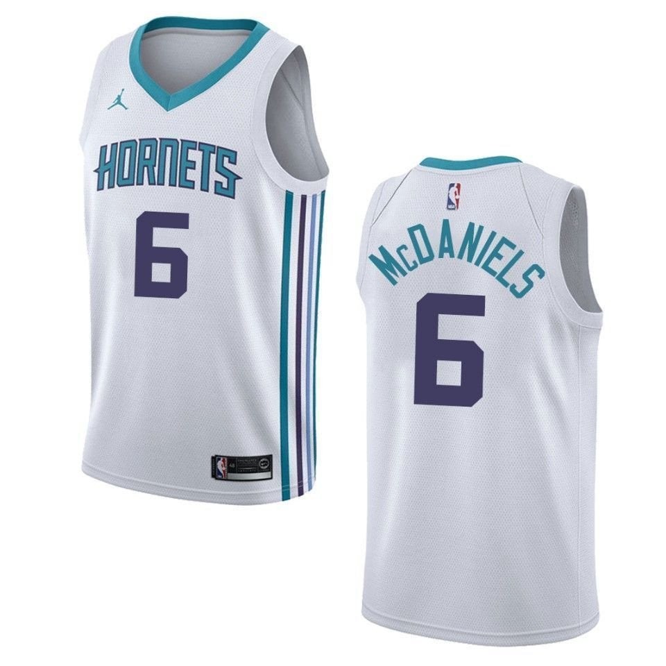 Men's Charlotte Hornets Jalen McDaniels Association Swingman Jersey White Size S-3XL