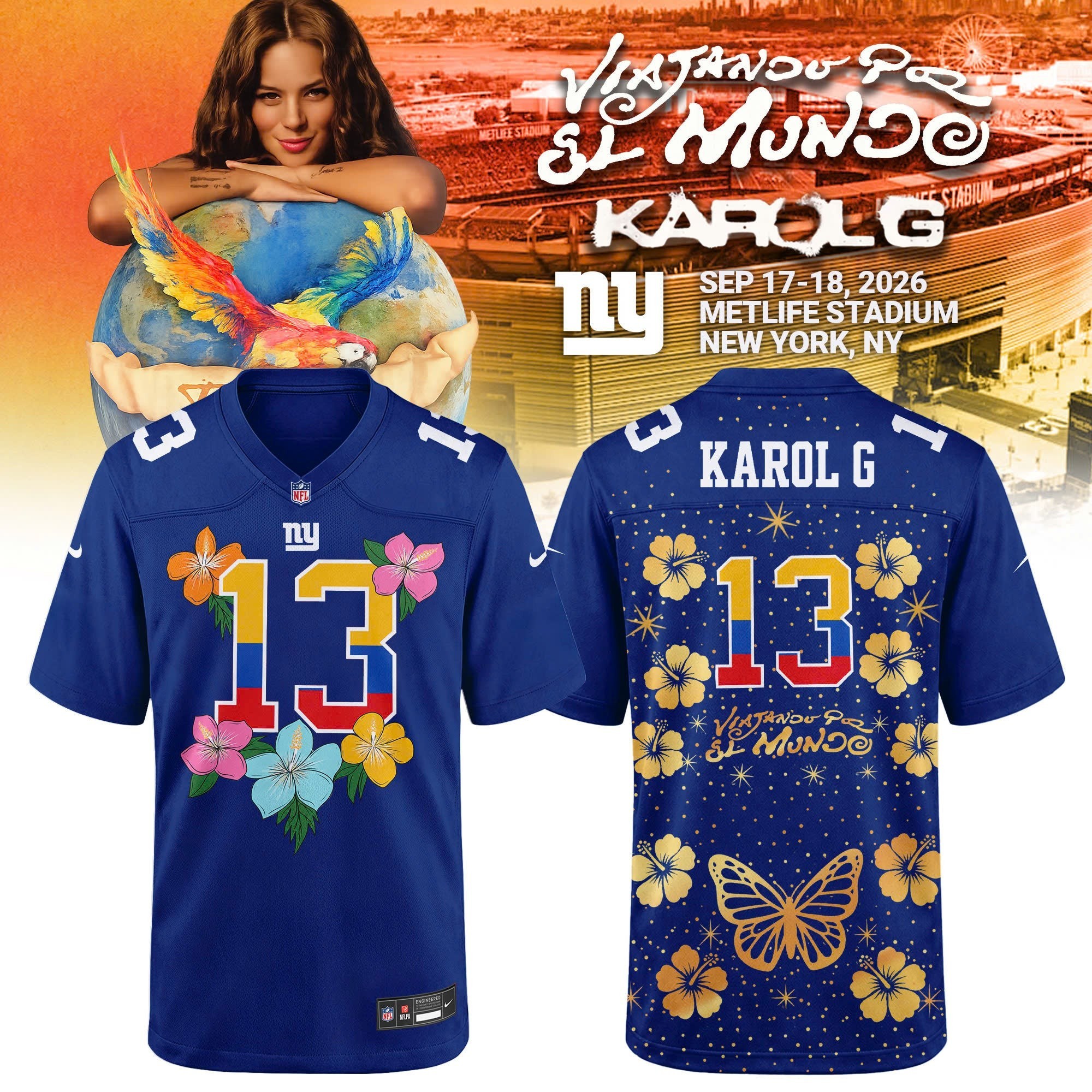 Musemora - Unisex New York Giants Jersey
