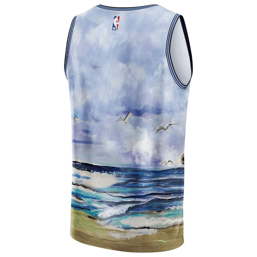 Dallas Mavericks NBA & KidSuper Studios Unisex Hometown Jersey - Blue - Image 3