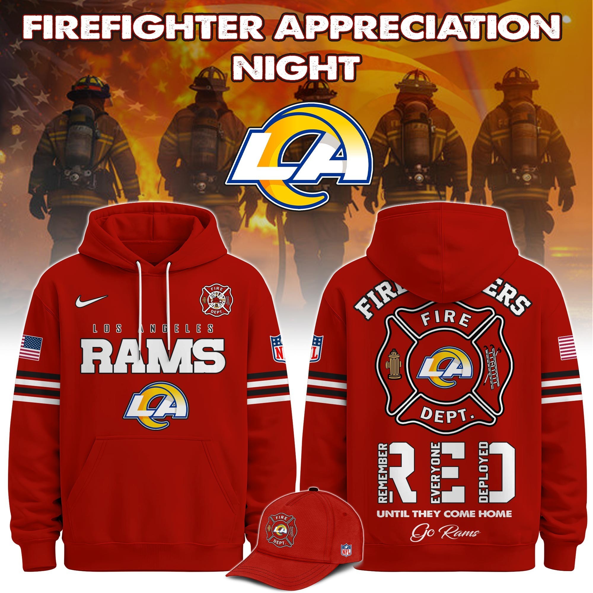 Musemora - Unisex Los Angeles Rams Hoodie