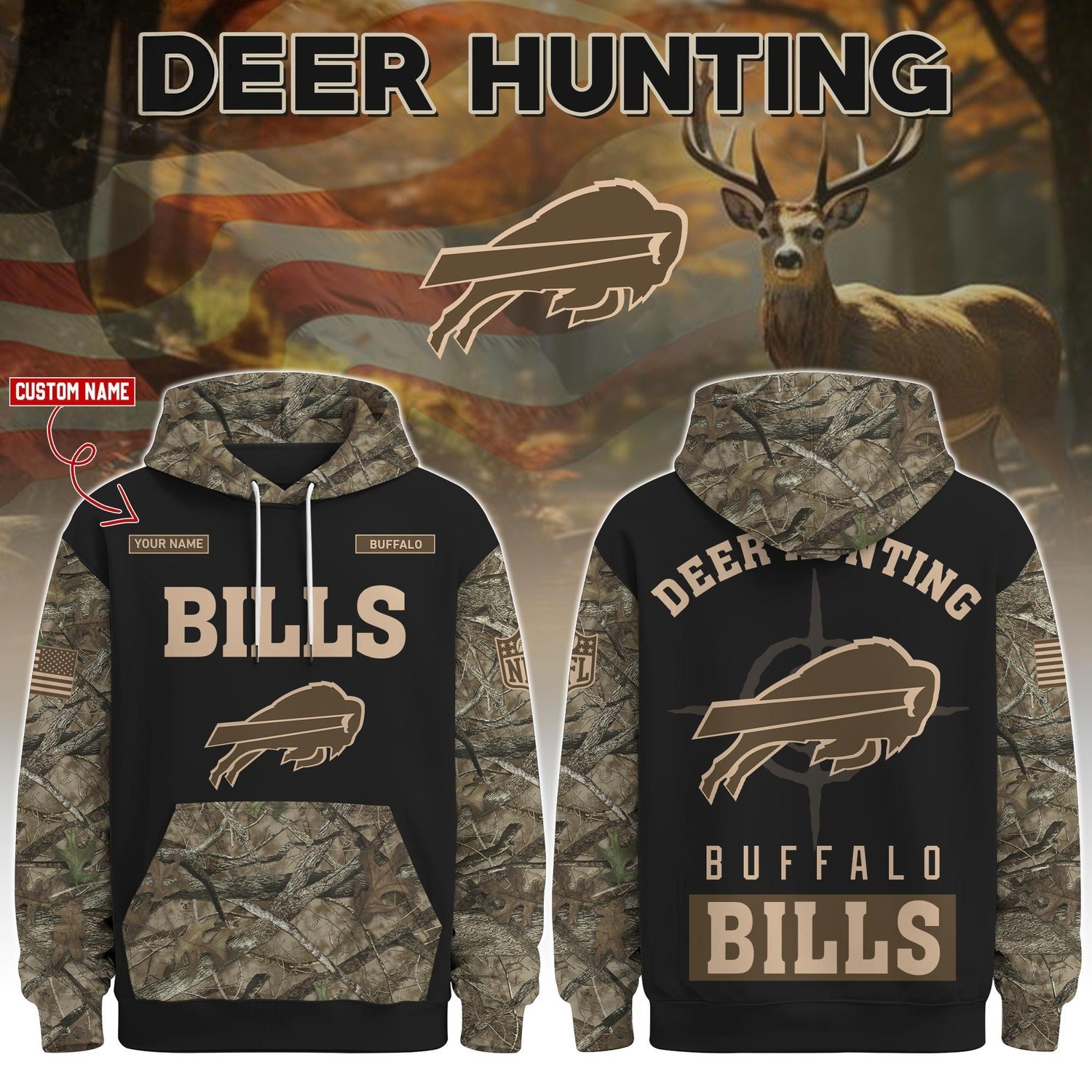 Musemora - Unisex Buffalo Bills Hoodie