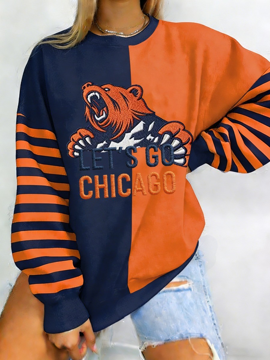 Musemora - Unisex Chicago Bears Sweatshirt - Game Day Football