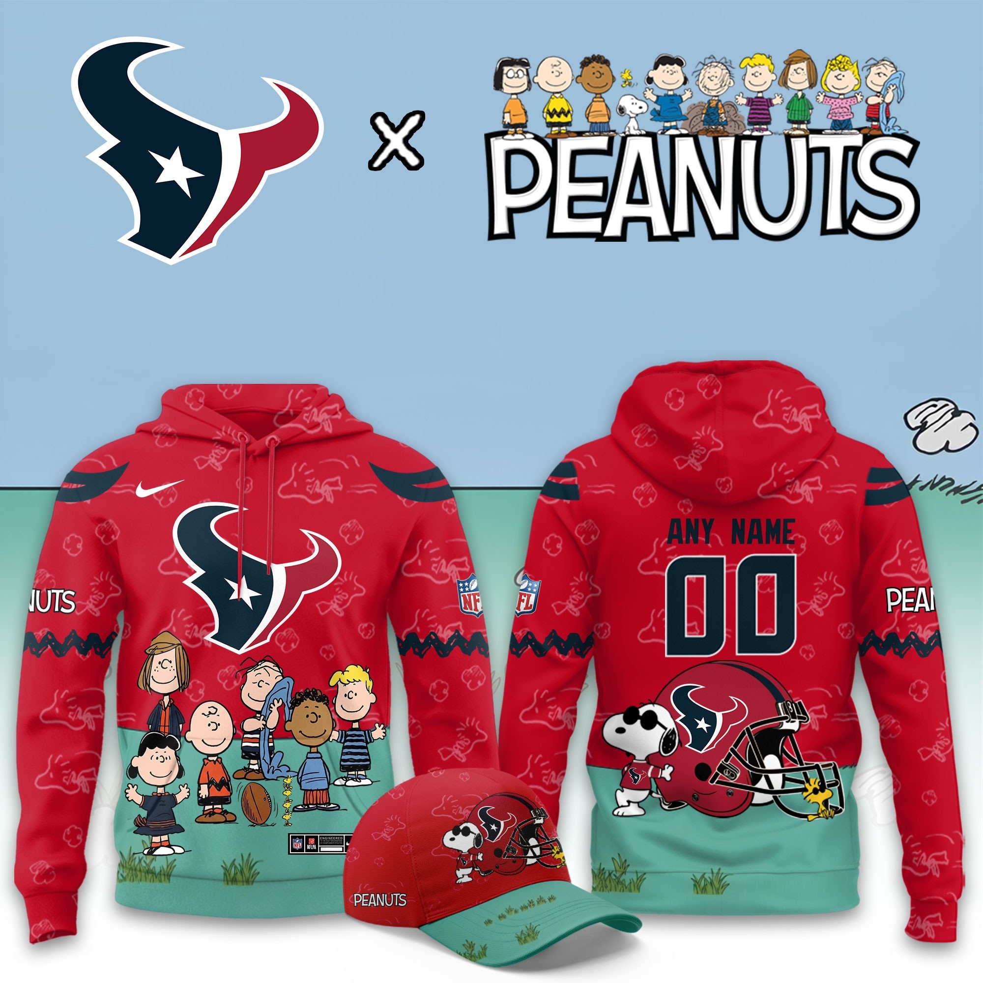 Musemora - Unisex Houston Texans Hoodie - Fan Gear