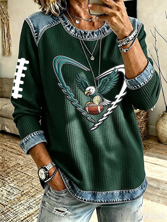 Musemora - Unisex Philadelphia Eagles Sweatshirt - Football Mascot