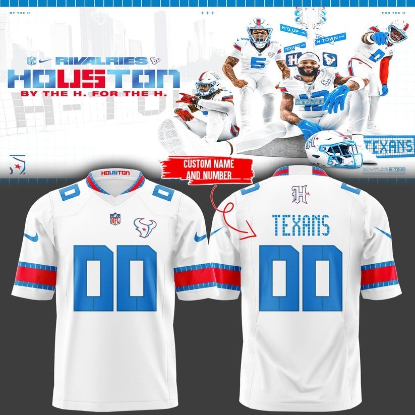 Musemora - Men's Houston Texans Jersey - Game Day Football