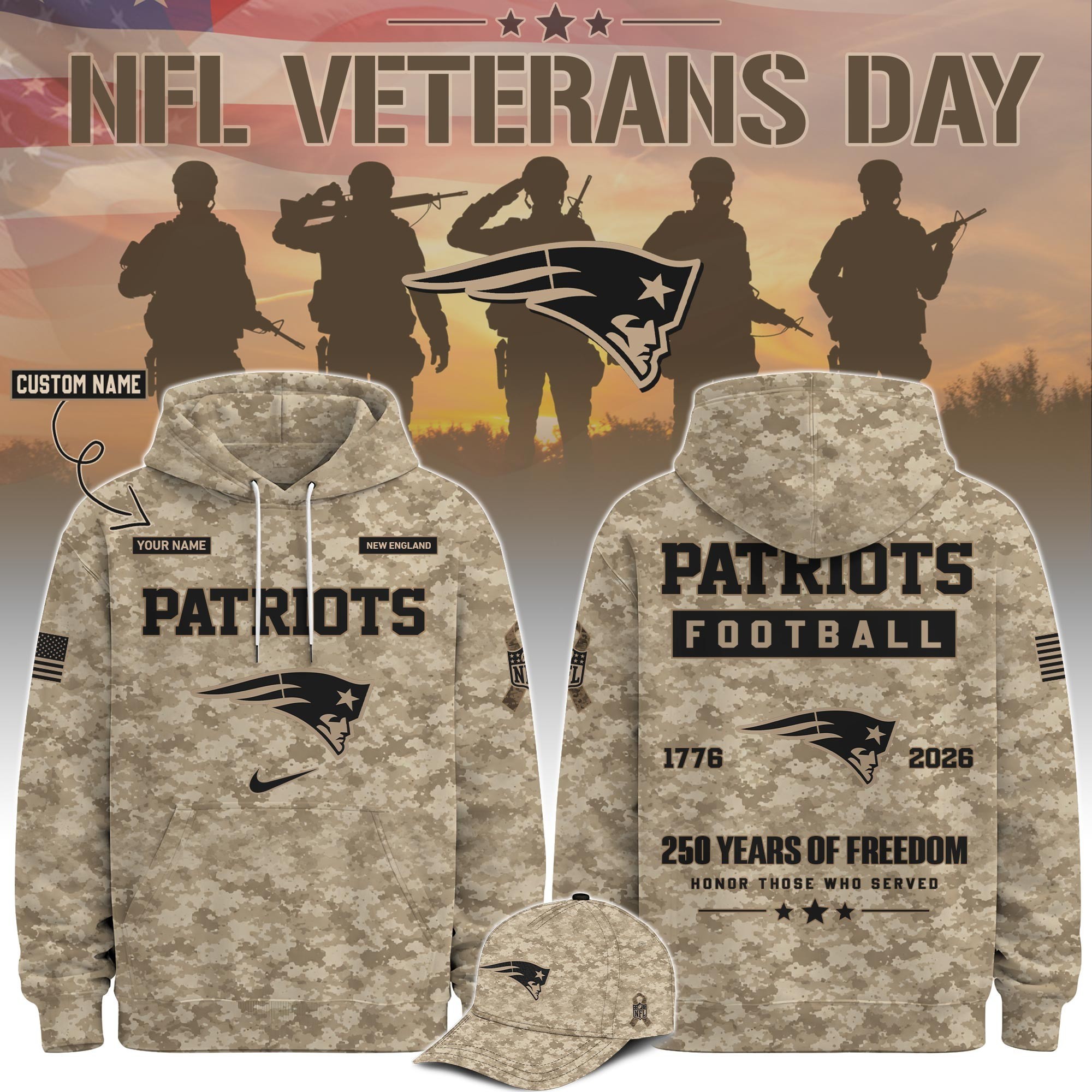Musemora - Unisex New England Patriots Hoodie
