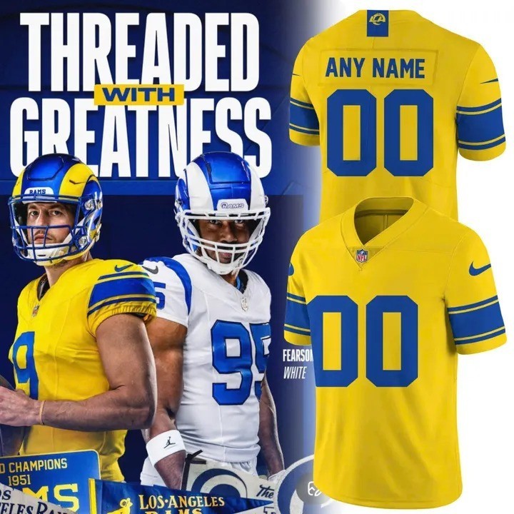 Musemora - Unisex Los Angeles Rams Jersey