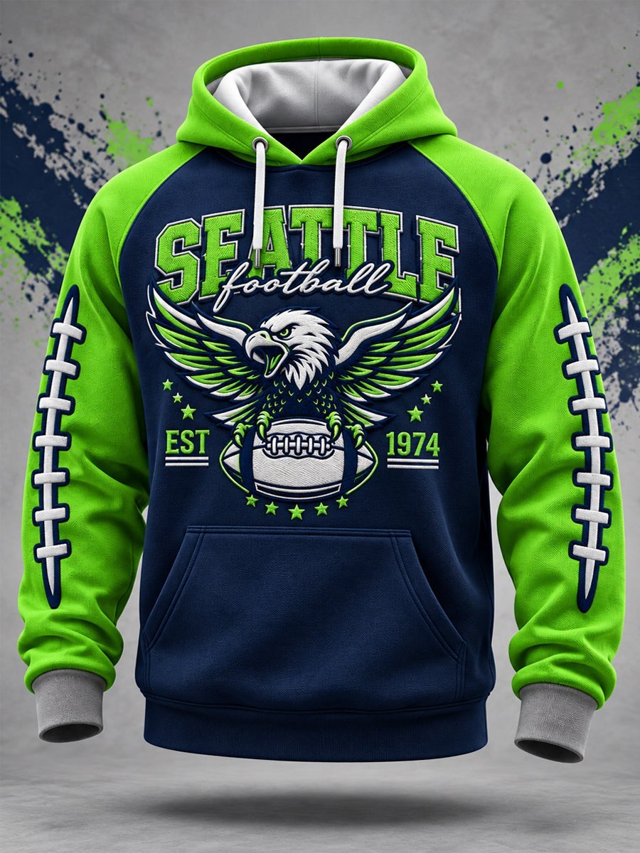 Musemora - Unisex Seattle Seahawks Hoodie - Game Day Football Fan Gear