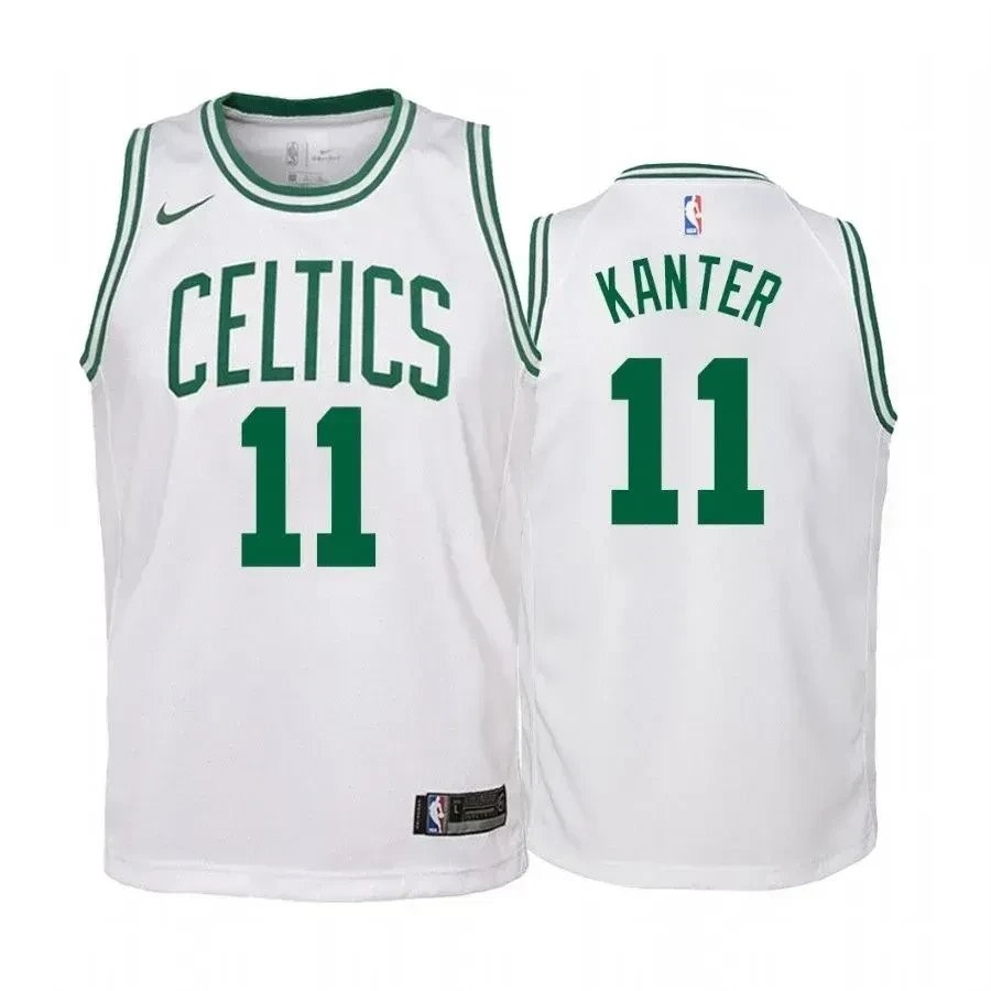 Youth Enes Kanter Boston Celtics Association Jersey White - Unisex Polyester Sports Jersey