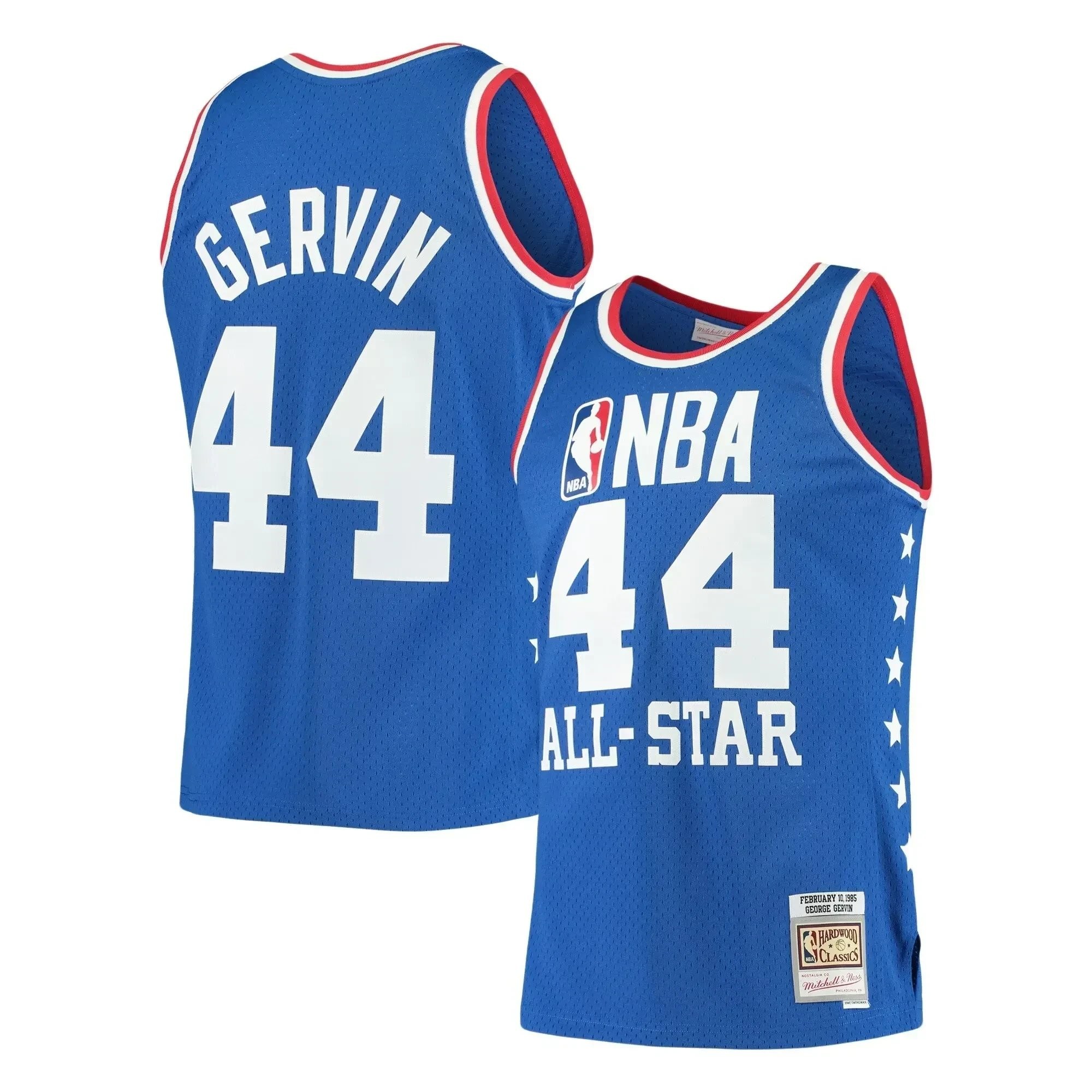 George Gervin Western Conference Mitchell & Ness 1985 All-Star Game Swingman Jersey Royal