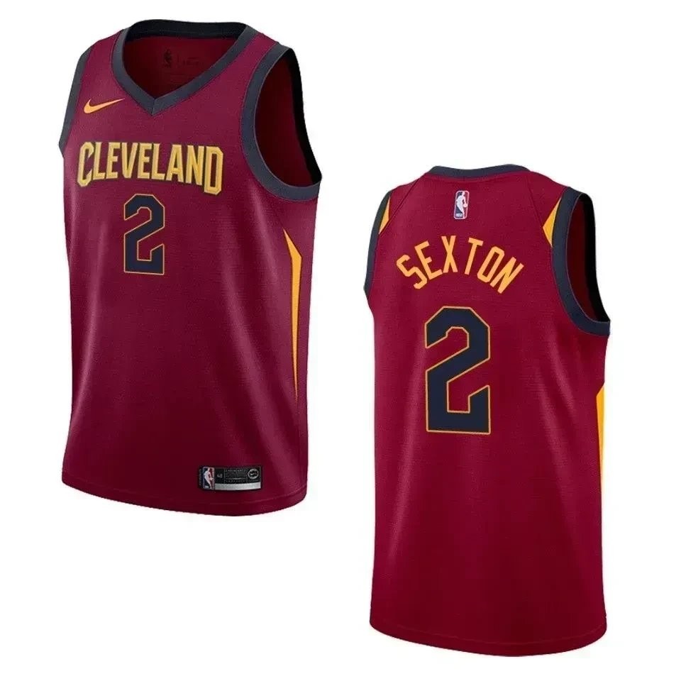Men's Cleveland Cavaliers Collin Sexton Icon Swingman Jersey Maroon