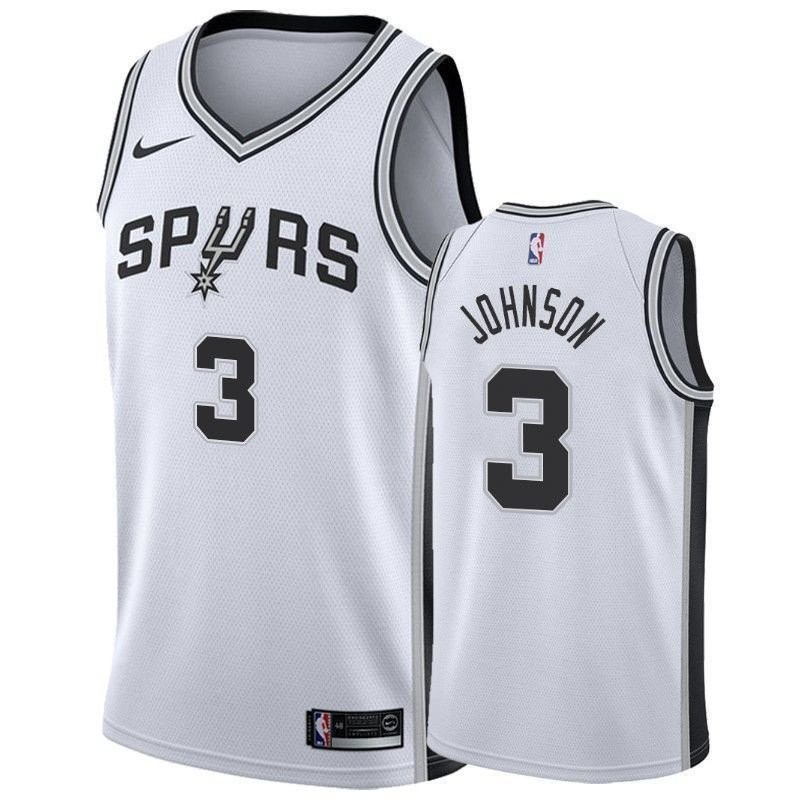 Men's San Antonio Spurs Keldon Johnson #3 Association Multicolor Jersey