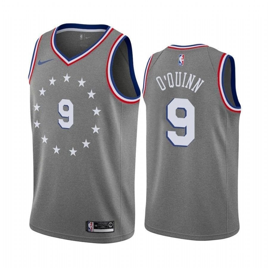 Philadelphia 76ers Kyle O'Quinn #9 City Edition Men's Basketball Jersey