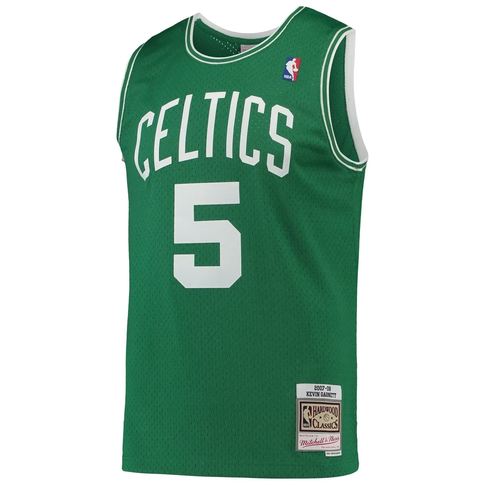 Kevin Garnett Boston Celtics Mitchell Ness Hardwood Classics 2007-08 Swingman Jersey - Kelly Green - Image 5
